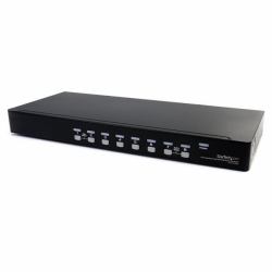 StarTech.com 8 Port Rackmount USB VGA KVM Switch w/ Audio [Audio Cables Included] 