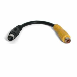 StarTech.com 6in S-Video to Composite Video Adapter Cable 