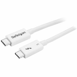 StarTech.com 1.6ft [50cm] Thunderbolt 3 Cable, 40Gbps, 100W PD, 4K/5K, Thunderbolt Certified, Compatible with Thunderbolt 4/USB 3.2/DisplayPort 