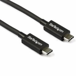 StarTech.com 2.6ft [80cm] Thunderbolt 3 Cable, 40Gbps, 100W PD, 4K/5K, Thunderbolt Certified, Compatible with Thunderbolt 4/USB 3.2/DisplayPort 