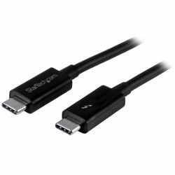 StarTech.com 3.3ft [1m] Thunderbolt 3 Cable, 20Gbps, 100W PD, 4K, Thunderbolt Certified, Compatible with Thunderbolt 4/USB 3.2/DisplayPort 