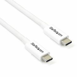StarTech.com Thunderbolt 3 Cable - 20Gbps - 2m - White - Thunderbolt, USB, and DisplayPort Compatible 