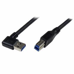 StarTech.com 1m Black SuperSpeed USB 3.0 Cable - Right Angle A to B - M/M 