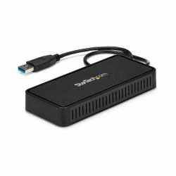 StarTech.com USB 3.0 Mini Dock - Dual Monitor USB-A Docking Station with DisplayPort 4K 60Hz Video & Gigabit Ethernet - 1ft [30cm] cable - Portable USB 3.1 Gen 1 Type-A Laptop Adapter 