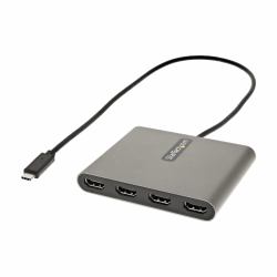 StarTech.com USB C to Quad HDMI Adapter, USB-C to 4x HDMI Monitor Converter for Windows [no support for macOS/ChromeOS/Linux] - TAA 