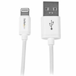 StarTech.com 1 m [3 ft.] USB to Lightning Cable - iPhone / iPad / iPod Charger Cable - High Speed Charging Lightning to USB Cable - Apple MFi Certified - White 