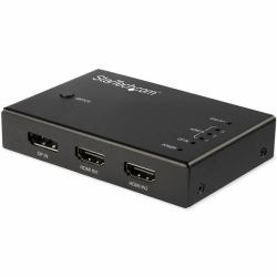 StarTech.com 4-Port HDMI Video Switch - 3x HDMI and 1x DisplayPort - 4K 60Hz 