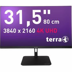 TERRA 3030234 computer monitor 80 cm [31.5"] 3840 x 2160 pixels 4K Ultra HD LCD Black 