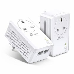TP-Link AV1000 2-Port Gigabit Passthrough Powerline Starter Kit 