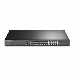 TP-Link JetStream 24-Port Gigabit and 4-Port 10GE SFP+ L2+ Managed Switch with 24-Port PoE+ 