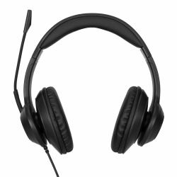 Targus AEH102GL headphones/headset Wired Head-band Calls/Music USB Type-A Black 