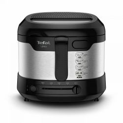 Tefal Uno FF215D Single 1.8 L Stand-alone 1600 W Deep fryer Black, Stainless steel 