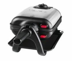Tefal WM756D waffle iron 2 waffle[s] 1200 W Black, Stainless steel 