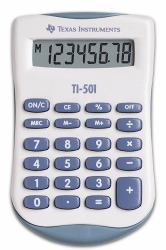 Texas Instruments TI-501 calculator Pocket Basic Blue, White 