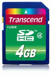 Transcend TS4GSDHC4 memory card 4 GB SDHC 
