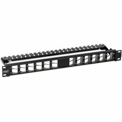 Trendnet 24-PORT BLANK ANGLED KEYSTONE - SHIELDED 1U PATCH PANEL