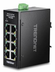 Trendnet TI-ELC80 network switch Unmanaged Fast Ethernet [10/100] Black 