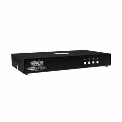 Tripp Lite B002-DP1AC4-N4 Secure KVM Switch, 4-Port, Single Head, DisplayPort to DisplayPort, 4K, NIAP PP4.0, Audio, CAC, TAA 