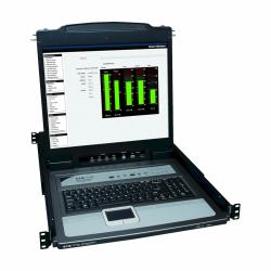 Tripp Lite B020-U16-19-K NetDirector 16-Port 1U Rack-Mount Console KVM Switch with 19-in. LCD + 8 PS2/USB Combo Cables 