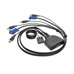 Tripp Lite B032-VU2 2-Port USB/VGA Cable KVM Switch with Cables and USB Peripheral Sharing 