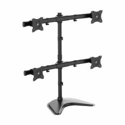 Tripp Lite DDR1327MQ Quad-Display Desktop Monitor Stand for 13” to 27” Flat-Screen Displays 