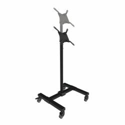 Tripp Lite DMC1342S Mobile TV Stand - Height Adjustable, 13” to 42” TVs and Monitors, Locking Casters, Black 
