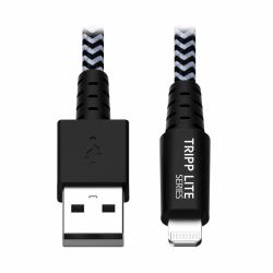Tripp Lite M100-010-HD Heavy-Duty USB-A to Lightning Sync/Charge Cable, MFi Certified - M/M, USB 2.0, 10 ft. [3.05 m] 