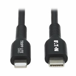 Tripp Lite M102-03M-BK USB-C to Lightning Sync/Charge Cable [M/M], MFi Certified, Black, 3 m [9.8 ft.] 