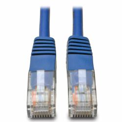 Tripp Lite N002-001-BL Cat5e 350 MHz Molded [UTP] Ethernet Cable [RJ45 M/M], PoE - Blue, 1 ft. [0.31 m] 