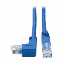 Tripp Lite N204-001-BL-DN Down-Angle Cat6 Gigabit Molded UTP Ethernet Cable [RJ45 Right-Angle Down M to RJ45 M], Blue, 1 ft. [0.31 m] 