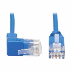 Tripp Lite N204-S15-BL-UP Up-Angle Cat6 Gigabit Molded Slim UTP Ethernet Cable [RJ45 Right-Angle Up M to RJ45 M], Blue, 15 ft. [4.57 m] 