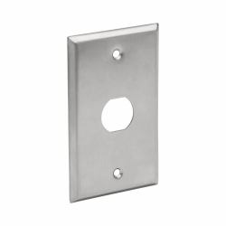 Tripp Lite N206-FP01-IND 1-Port Single Gang Faceplate, Stainless Steel, Industrial Grade, IP44, TAA 