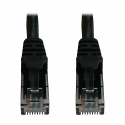 Tripp Lite N261-001-BK Cat6a 10G Snagless Molded UTP Ethernet Cable [RJ45 M/M], PoE, Black, 1 ft. [0.3 m] 
