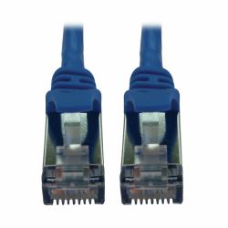 Tripp Lite N262-S25-BL Cat6a 10G Snagless Shielded Slim STP Ethernet Cable [RJ45 M/M], PoE, Blue, 25 ft. [7.6 m] 