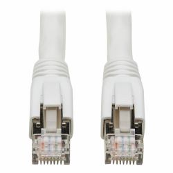 Tripp Lite N272-050-WH Cat8 25G/40G-Certified Snagless Shielded S/FTP Ethernet Cable [RJ45 M/M], PoE, White, 50 ft. [15.24 m] 