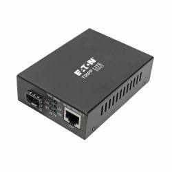 Tripp Lite N785-INT-PSFP Gigabit SFP Fiber to Ethernet Media Converter, POE+, International Power Cables, 10/100/1000 Mbps 