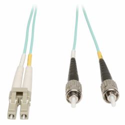 Tripp Lite N818-03M 10Gb Duplex Multimode 50/125 OM3 LSZH Fiber Patch Cable [LC/ST] - Aqua, 3M [10 ft.] 