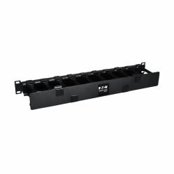Tripp Lite SRCABLEDUCT1UHD SmartRack 1U High Capacity Horizontal Cable Manager - Finger duct with dual-hinge cover 