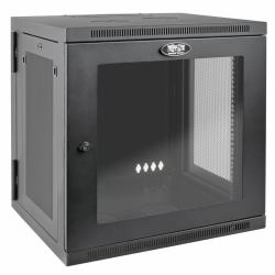 Tripp Lite SRW12USDPG SmartRack 12U UPS-Depth Wall-Mount Small Rack Enclosure, Clear Acrylic Window, Hinged Back 