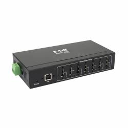 Tripp Lite U223-007-IND-1 7-Port Industrial-Grade USB 2.0 Hub - 15 kV ESD Immunity, Metal Housing, Wall/DIN Mountable 