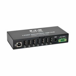 Tripp Lite U223-007-IND 7-Port Industrial-Grade USB 2.0 Hub - 15 kV ESD Immunity, Metal Housing, Mountable 