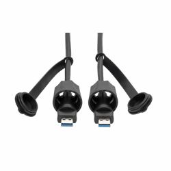 Tripp Lite U325-006-IND USB 3.0 SuperSpeed A to A M/M Cable, Industrial - IP68, Shielded, 6 ft. [1.83 m], TAA 