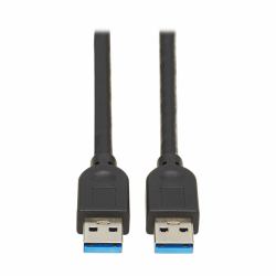 Tripp Lite U325-010 USB 3.0 SuperSpeed A to A Cable for USB 3.0 All-in-One Keystone/Panel Mount Couplers [M/M], Black, 10 ft. [3 m] 