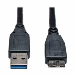 Tripp Lite U326-003-BK USB 3.0 SuperSpeed Device Cable [A to Micro-B M/M] Black, 3 ft. [0.91 m] 