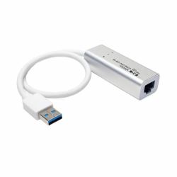 Tripp Lite U336-000-GB-AL USB 3.0 SuperSpeed to Gigabit Ethernet NIC Network Adapter, 10/100/1000, Plug and Play, Aluminum 