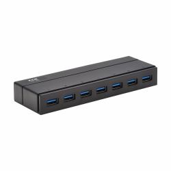 Tripp Lite U360-007-INT 7-Port USB-A Mini Hub - USB 3.x [5Gbps], International Plug Adapters 