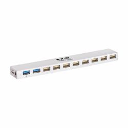 Tripp Lite U360-010C-2X3 10-Port USB 3.x [5Gbps] / USB 2.0 Combo Hub - USB Charging, 2 USB 3.x & 8 USB 2.0 Ports 