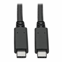 Tripp Lite U420-C03-G2-5A USB-C Cable [M/M] - USB 3.2, Gen 2 [10 Gbps], 5A [100W] Rating, USB-IF Certified, Thunderbolt 3 Compatible, 3 ft. [0.91 m] 