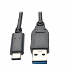 Tripp Lite U428-003 USB-C to USB-A Cable [M/M], USB 3.2 Gen 1 [5 Gbps], Thunderbolt 3 Compatible, 3 ft. [0.91 m] 