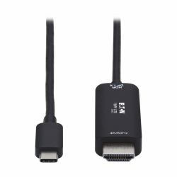 Tripp Lite U444-006-HDR4BE USB-C to HDMI Active Adapter Cable [M/M], 4K 60 Hz, HDR, HDCP 2.2, DP 1.4 Alt Mode, Black, 6 ft. [1.8 m] 